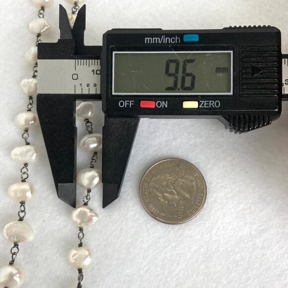 Sterling Silver 925 Silpada N1368 Fresh Catch 32" 9MM Freshwater Pearl Necklace - Picture 15 of 16